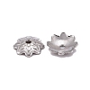 304 Stainless Steel 8-Petal Flower Bead Caps STAS-J011-03-3