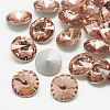 Pointed Back Glass Rhinestone Cabochons X-RGLA-T086-14mm-08-1