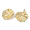 Lotus Leaf Iron Stud Earrings EJEW-L096-004G-3