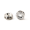 Brass Grade A Rhinestone Spacer Beads RB-A014-Z6mm-01S-3