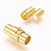 Brass Locking Tube Magnetic Clasps MC077-G-2