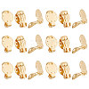 Unicraftale 20Pcs Ion Plating(IP) 304 Stainless Steel Clip-on Earring Settings STAS-UN0044-04-1