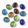 Translucent Glass Cabochons GLAA-T023-02C-1