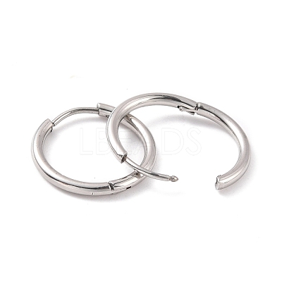Non-Tarnish 304 Stainless Steel Huggie Hoop Earrings for Women EJEW-F280-07C-P-1