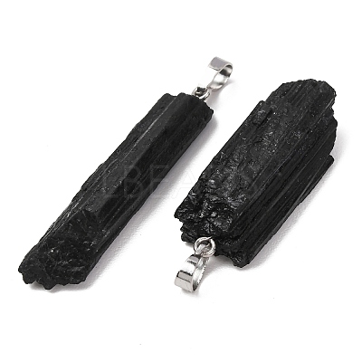 Natural Black Tourmaline Big Pendants GG-C001-03P-1