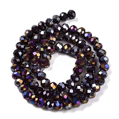Baking Electroplate Glass Beads Strands LS-DGLA-A039-J6MM-B22-1
