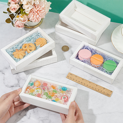 Foldable Paper Drawer Boxes with Clear Plastic Cover CON-WH0095-68A-03-1