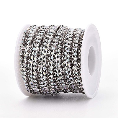Iron Rhinestone Cup Chains CH-T006-04S-01-1