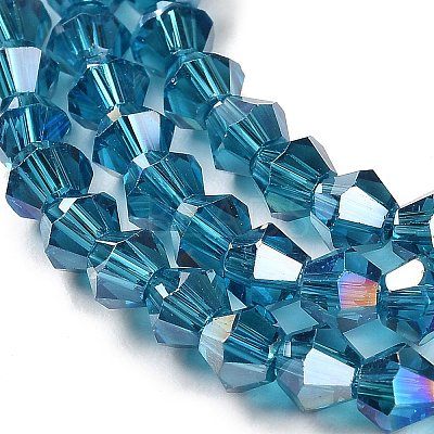 Transparent Electroplate Glass Beads Strands LS-GLAA-F029-3mm-A01-1