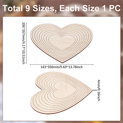 Wooden Concentric Geometric Figure Rail Set WOOD-WH0050-038B-1