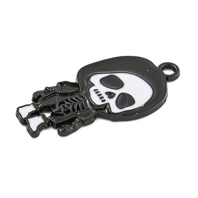 Halloween Alloy Enamel Pendants ENAM-M220-02H-B-1