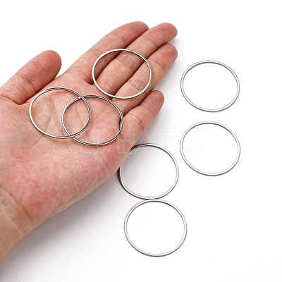 Tarnish Resistant 304 Stainless Steel Linking Ring X-STAS-T047-15B-1