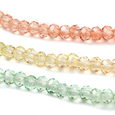 Transparent Painted Glass Beads Strands DGLA-A034-T1mm-A04-1