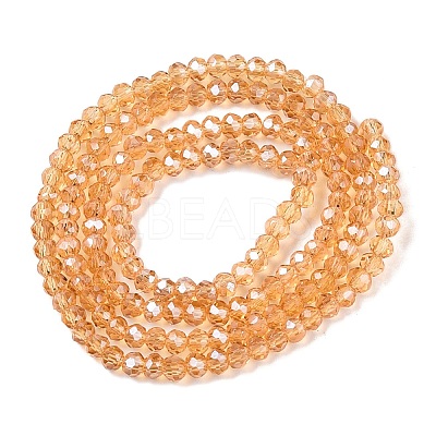 Electroplate Glass Beads Strands EGLA-A044-T1mm-A23-1