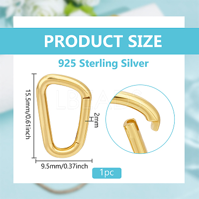 925 Sterling Silver Spring Gate Rings STER-BC0004-35G-1