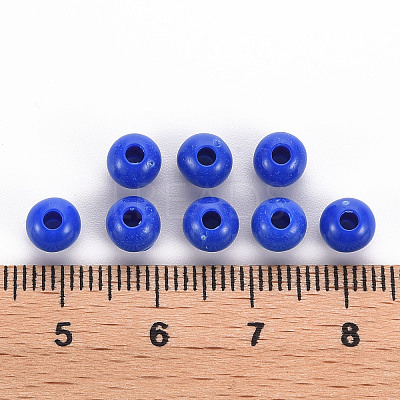 Opaque Acrylic Beads X-MACR-S370-C6mm-10-1