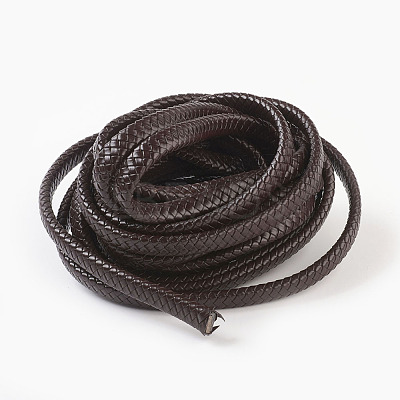 Braided Leather Cord WL-F009-C02-12x6mm-1
