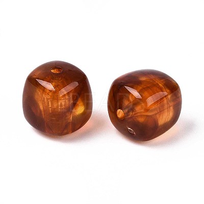 Opaque Acrylic Beads X-OACR-ZX006-33C-1