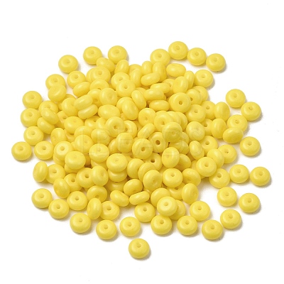 Baking Paint Opaque Glass Beads GLAA-A045-06D-1