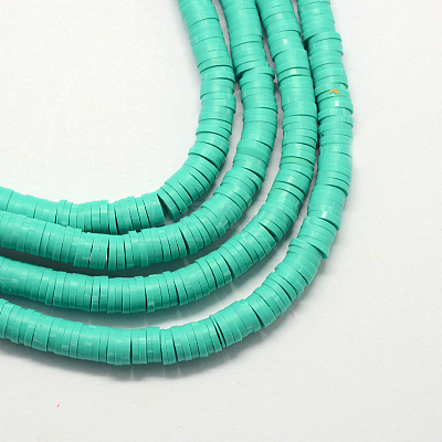 Handmade Polymer Clay Beads X-CLAY-R067-4.0mm-34-1