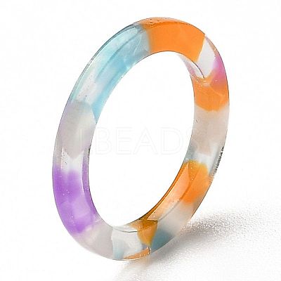 Cellulose Acetate(Resin) Finger Rings RJEW-Z007-02G-1