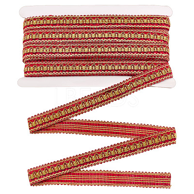 Polyester Braided Wavy Ribbons OCOR-WH0112-017C-1
