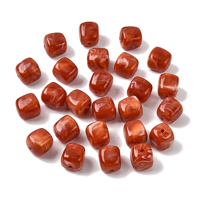 Opaque Acrylic Beads OACR-D320-01O-1