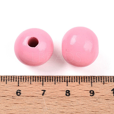 Painted Natural Wood Beads X-WOOD-A018-16mm-13-1