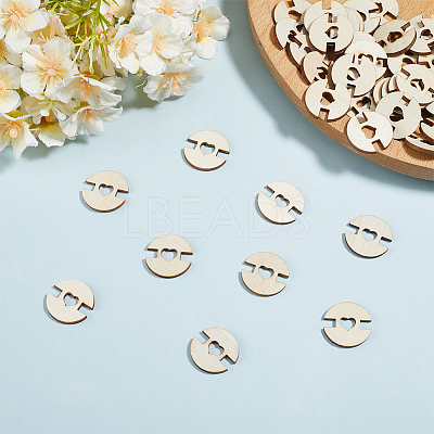 1 Set 1-Hole Wood Buttons BUTT-CY0001-16C-1