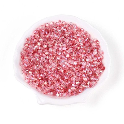 Transparent Spray Painted Glass Beads LS-EGLA-N018-4mm-07-1