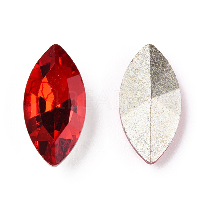 Pointed Back Glass Rhinestone Cabochons RGLA-T083-3x6mm-07-1