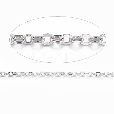 Tarnish Resistant 304 Stainless Steel Cable Chains CHS-H007-01P-1