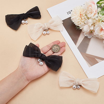 2 Pairs 2 Colors Alloy Shoe Buckle Clips FIND-GO0003-50-1