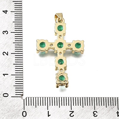 Brass Pave Cubic Zirconia Pendants CU-CBAE7DF-11G-B-1
