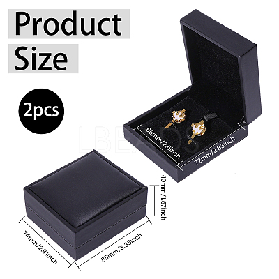 Velvet Gift Storage Boxes CON-WH0110-009B-1