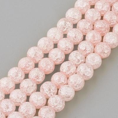 Synthetic Crackle Quartz Beads Strands GLAA-S134-8mm-01-1