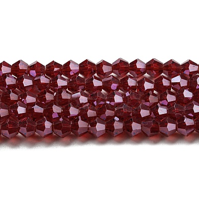Transparent Electroplate Glass Beads Strands LS-GLAA-F029-2mm-C27-1