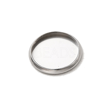 Non-Tarnish Stainless Steel Plain Edge Bezel Cups X-STAS-M226-03B-1