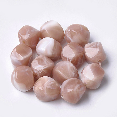Acrylic Beads OACR-T007-08B-1
