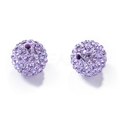Pave Disco Ball Beads X-RB-H258-10MM-371-1