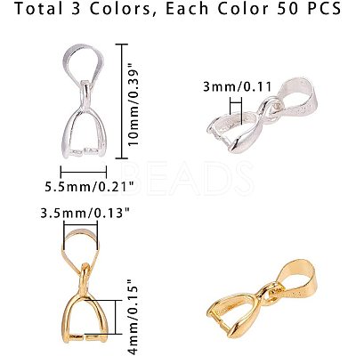 Brass Ice Pick Pinch Bails IFIN-PH0023-99-1
