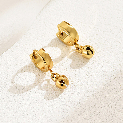 Elegant and Versatile 201 Stainless Steel Hoop Earrings WR7294-1