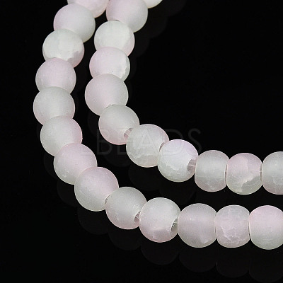 Crackle Glass Beads Strands GLAA-N009-4mm-01-1