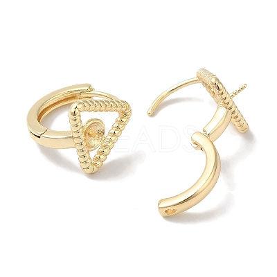 Brass Stud Earring Findings KK-U013-11G-1