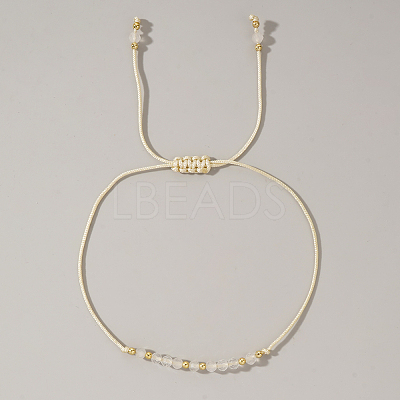 Natural Birthstone Braided Bead Bracelets for Women VA8051-6-1