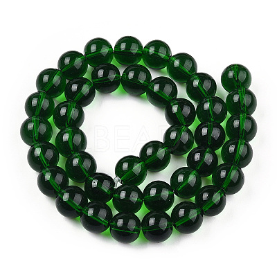 Transparent Glass Beads Strands GLAA-T032-T8mm-22-1