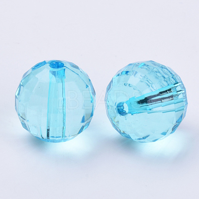 Transparent Acrylic Beads TACR-Q254-22mm-V40-1