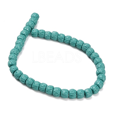 Synthetic Coral Dyed Carved Beads BSHE-H114-01A-1