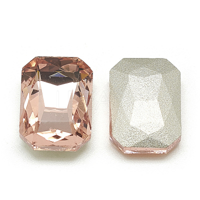 Pointed Back Glass Rhinestone Cabochons RGLA-T079-8x10mm-08-1
