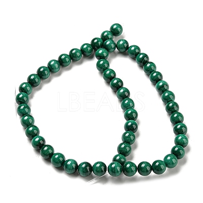Natural Malachite Beads Strands G-R432-11-8mm-1